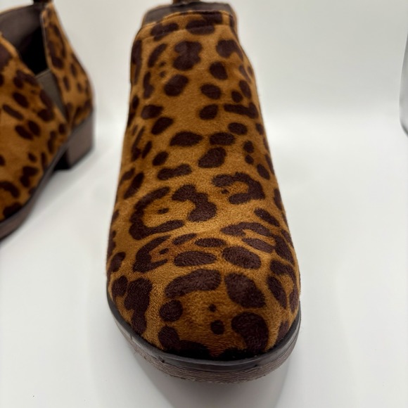 Pierre Dumas Kenzie 2 Leopard Print Slip On Ankle Boots Womens New in Box Boho - Picture 9 of 16